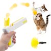 Juome Interactive Cat Toy Ball Launcher, Cat Feather Toy Shooter, Cat Ball Toys Shooting, Cat Toys for Bored Indoor Cats