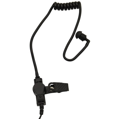 GoodQbuy 2Pcs Flexible Spring Air Tube Replacement Walkie Talkie Earphone Earpiece Coil Acoustic Air Tube for Two-Way Radio Headsets (Black)