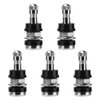 5pcs TR416 Tire Valve Stems - Outer Mount Metal Valve Stem High-Pressure Metal Clamp-in Valves for 0.453" and 0.625" Rim Hole