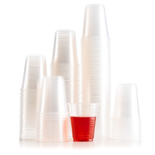 PLASTICPRO plastic Cups 5 oz Disposable Clear Beverage Tumbler (400 Count)