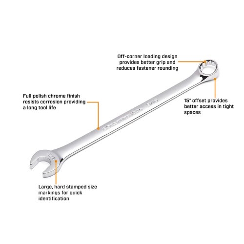 GEARWRENCH Long Pattern Combination Wrench 1/4", 12 Point - 81650