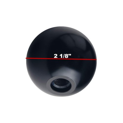 DEWHEL Black/White Inlay Sphere Aluminum 200 Grams Weighted Manual Shift Knob 5 Speed Short Throw Shifter M12x1.25 M10x1.5 M10x1.25 M8x1.25