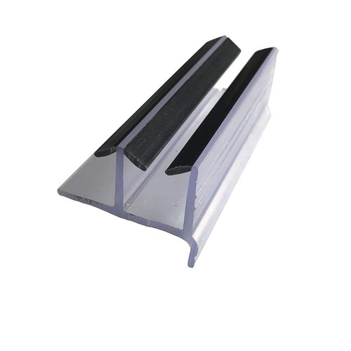 Clear Sliding Shower Door Bottom Guide 3" x 1-3/8" x 1/4"