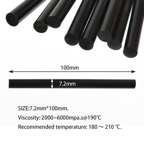 16 Pcs Keratin Gun Bond Glue Sticks Professional Hair Extension Glue Stick Hair Styling Tools (Black)