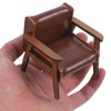 Abaodam Dollhouse Sofa Armchair Upholstered Model Toy 1 12 Scale Miniature Living Room Furniture Chair Miniature Furniture Dollhouse Vintage Armchairs Mini Leather Sofa Chairs Single Sofa
