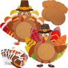 Fancy Land Turkey Coaster Craft Kits Thanksgiving Crafts for Kids Party Favors Supplies 6 Set
