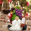 Hodao Red Wine Gnomes Decorations - Home Party Figurine - Collectible for Wine Enthusiasts - Exquisite Handcrafted Decor for Dining Tables and Living Rooms…