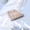 Allereyae Vintage Crystal Hair Comb Barrette Rhinestone Wedding Comb Barrette CZ Side Comb Hair Comb Crystal Wedding Headpieces Gold Rhinestone Bride Hair Accessories for Women