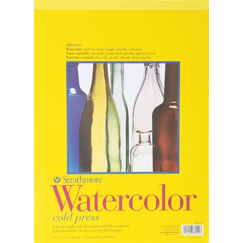 Strathmore Watercolor Paper Pad 11x15-12 Sheets