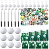 Qeeenar 98 Pcs Golf Party Favor Set Includes Golf Ball Keychain Golf Ballpoint Pen Golf Party Supplies Bags with Handles Golf Stress Balls Golf Stickers for Golf Goodies Bags Filler