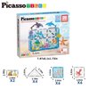 PicassoTiles Magnet Tile Building Blocks Marine Animal World Themed Playset with 8 Ocean Character Action Figures Magnetic Tiles STEM Learning Toy Construction Set Toddlers Boys Girls Ages 3+ PTQ25