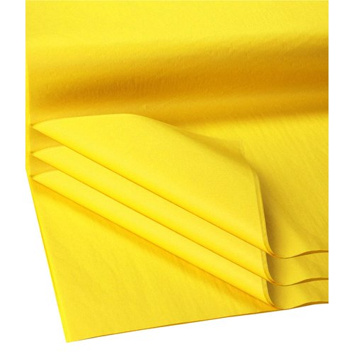 Flexicore Packaging Gift Wrap Tissue Paper | Size: 15 Inch X 20 Inch | Count: 100 Sheets (Bright Yellow)