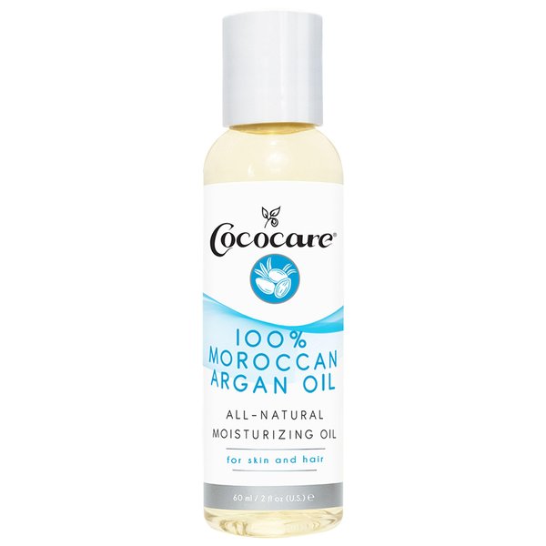 Cococare Moroccan Argan Oil - Lashes and Skin Moisturizer All Natural Argan Oil - 2 fl oz (Pack of 2)