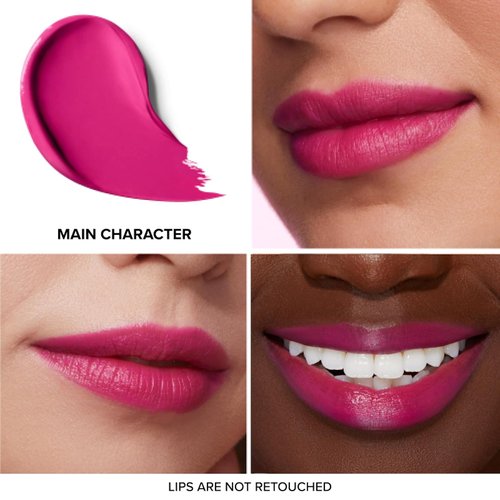 Too Faced Lady Bold Cream Lipstick | Lightweight, Vegan + Cruelty Free, 0.11 Ounce, Main Character