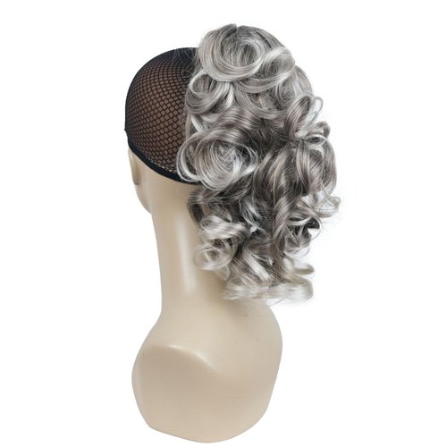 Aimole Curly Ponytail Extension Hair Piece Claw Medium Long 12 inches Clip In/On Synthetic Hair Extensions 48T