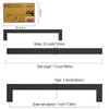 Amerdeco 10 Pack Kitchen Cabinet Handles 7 Inch(178mm) Hole Centers, Matte Black Stainless Steel Handles for Kitchen Cabinet Hardware, Cabinet Pulls for Bathroom Cupboard Dresser Drawer Handles