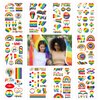 UPINS 420 Pcs Pride tattoos, 40 Sheets Pride Temporary Tattoos LGBT Rainbow Temporary Tattoos Stickers, Pride Parade Body Painting Party Celebration Personality Decoration Party Supplies