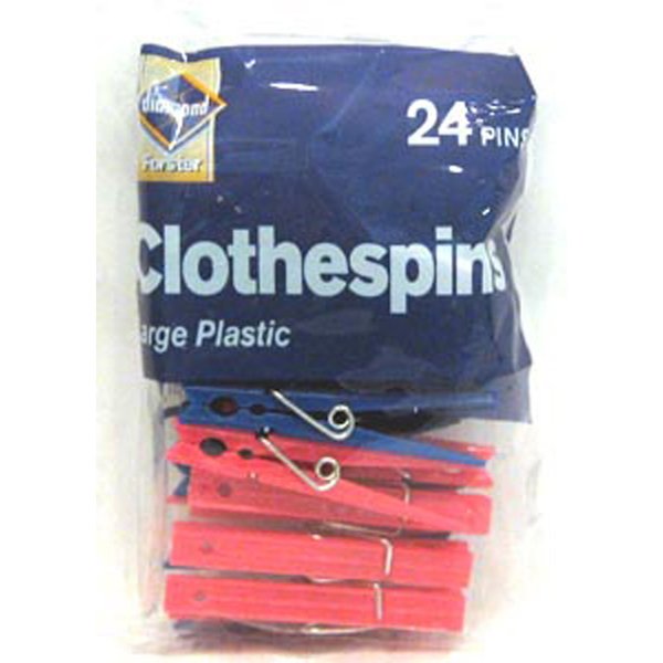 Jarden Plastic Clothespins, 24ct