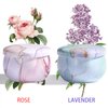 2-Pack Soy Candles Gift Set - Lavender, Vanilla, Rose Scents in Portable Tin Jars - For Home, Travel, Spa