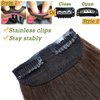 SEGO 1PCS Clip in Hair Piece 2 Clips Clip in Remy Human Hair Extensions Seamless Short Straight Invisible Hairpin for Thinning Hair Adding Hair Volume 1PCS 4/6/8/10/12 Inches 8/10/12/15/17g