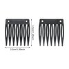 Honbay 60PCS 7 Teeth Plastic Hair Comb Hair Side Comb Hair Clip Comb Twist Comb Wedding Bridal Veil Combs Wig Combs Headpieces Accessories Combs Updo Bun Chignon Hair Styling Accessories (Black)