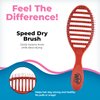 Wet Brush Speed Dry Hair Brush - Terracotta (Free Spirit) - Vented Design and Ultra Soft HeatFlex Bristles Are Blow Dry Safe With Ergonomic Handle Manages Tangle and Uncontrollable Hair - Pain-Free