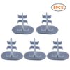 TOPINCN 5/10 Pcs Doll Stands Display Holders, Small Toy Stand Support for Dolls, Plastic Doll Display Holder Model Support Action Figures Stands Frame Dolls Accessories (5PCS)