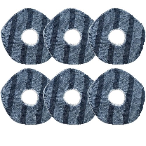 DianSung 6Pcs Mop pad for Eufy X10 Pro Omni, X9 Pro Robot Vacuum Cleaner Replacement Part, Microfiber Mop Cloth Washable Wipes Accessories