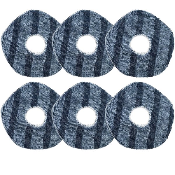 DianSung 6Pcs Mop pad for Eufy X10 Pro Omni, X9 Pro Robot Vacuum Cleaner Replacement Part, Microfiber Mop Cloth Washable Wipes Accessories