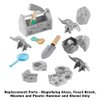 Replacement Parts for Fisher-Price Dinosaur Discovery Playset - GMN42 ~ Replacement Tool Bag Includes Magnifying Glass, Fossil Brush, Wooden and Plastic Hammer and Shovel