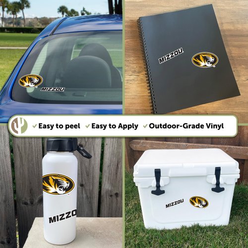 Desert Cactus University of Missouri Stickers Tigers MU Mizzou Vinyl Decal Laptop Water Bottle Car Scrapbook (4 Inch Set V1)