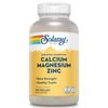 SOLARAY Calcium Magnesium Zinc Supplement - with Calcium 1000mg, Magnesium 500mg - Bone Health, Muscle Function, Heart Health and Immune Support - Vegan, 60 Day Guarantee, 62 Servings, 250 VegCaps