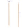 SOUJAP 1200 Pcs 4.5 Inch Orange Sticks for Nails, Wood Cuticle Sticks, Double Sided Wooden Cuticle Pusher Tool for Cuticle Pusher Remover Manicure