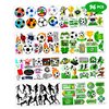 8 Sheets (96PCS) Soccer Tattoos Sports Theme Birthday Party Decorations Supplies Favors Decor Stickers for Kids Girls Boys Gifts Classroom School Prizes Rewards