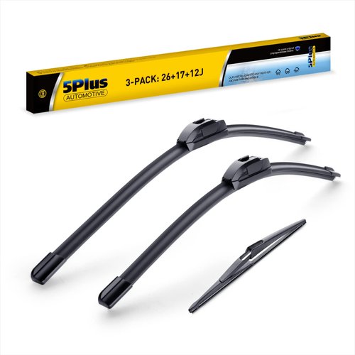 3 Wipers 26"/17"/12" Replacement For NISSAN ROGUE 2021-2015 Pathfinder 2019-2013(Set of 3), 26 Inch+17 Inch Windshield Wiper Blades with 12 Inch Rear Wiper Blade-Original Factory Quality