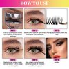 Lash Clusters D Curl Diy Lash Extensions Cluster Lashes 10-16mm Length Eyelash Clusters Wispy Reusable Soft Natural Individual Lashes Cluster Thin Band For Makeup at Home by WLFRHD(Athena)