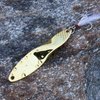 Fishing Lures Trout Spoons Saltwater Treble Hooks Bass Metal Fishing Lure Gold 1.7-Ounce 50gm Propeller Shape