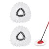 2 Pack Spin Mop Replacement Head - Mop Refills Compatible with Ocedar EasyWring Triangle Spin Mop, Microfiber Mop Head for Easy Cleaning
