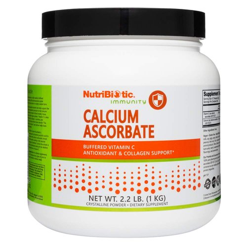 NutriBiotic Calcium Ascorbate Vitamin C Powder, 2.2 Lb - Essential Antioxidant & Collagen Support Supplement