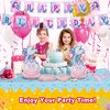 LMJUNZZ 120 Pieces Mermaid Scale Birthday Party Tableware Set - Includes Plates, Napkins, Forks - Ocean Themed Decorations for Girls Party - Ideal for 30 People