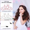 BAHABY 10th Birthday Decorations for Girl Happy Birthday Crown Birthday Girl Headband Princess Birthday Party Favors- Pink