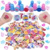 JOYIN 1000+ Easter Arts & Crafts with Stickers Rolls, Stampers, foam stickers, and Temporary Tattoos for Easter Basket Stuffers, Egg Fillers, Easter Egg Hunt Party, and Classroom Events.