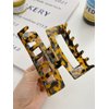 Formery 4PCS Acrylic Hair Claw Clips Leopard Fancy Hair Clips Nonslip Thick Hair Barrette Jaw Clamp Curly Hair Accessories for Women