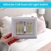 AlltroLite LED Closet Light Switch | 400 Lumen Wireless Battery Powered COB Night Light | Stick On Magnetic Battery Lights for Under Cabinet, Shelf, Shed, Kitchen, Garage, Attic, RV, DIY