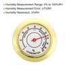 PATIKIL 1.5Inch Round Indoor Outdoor Hygrometer, 2 Pack Mini Humidity Monitor Gauge No Battery Required for Greenhouse Office Room, Gold