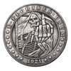 Hobo Coin Collection Challenge Coin E Pluribus Unum Art Vagrant Coins Collectible Commemorative Coin Antique Silver Plated Lucky Gift (Skull Finger-01)