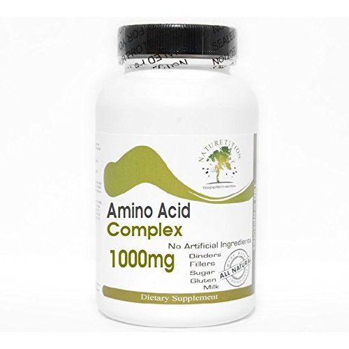 Naturetition Supplements Amino Acid 1000mg Complex ~ 200 Capsules - No Additives
