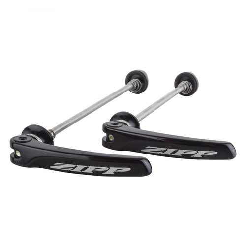 Zipp Speed Weaponry Tangente Quick Release Skewer Set: 100mm/135mm, Disc Brake, Stainless Steel, Black With Silver Logo