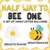 JeVenis Half way to Bee One Decoration Bee Half Birthday Decoration Half Way To One Decoration Half Birthday Decoration Half Birthday Balloons Half Birthday Party Supplies