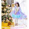 Princess Dress Up, Dress Up Clothes for Girls Princess Toys Set with Princess Capes Princess Shoes Princess Dress Jewelry, Birthday Christmas Gifts for Toddles Girls 3-6 Years